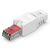 POWERTECH ΒΎΣΜΑ ΔΙΚΤΎΟΥ RJ45 CAB-N350, CAT 6A UTP, TOOL-FREE, ΛΕΥΚΌ