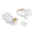 POWERTECH ΒΎΣΜΑ RJ45 CAB-N352, CAT 6/6A UTP, MODULAR, ΔΙΆΦΑΝΟ, 50ΤΜΧ