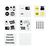 INSTA360 BUTTON STICKER SET - TACTILE BUTTON STICKERS, LOCATE EASIER THE BUTTONS