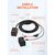 LDNIO ΦΟΡΤΙΣΤΉΣ ΜΟΤΟΣΥΚΛΈΤΑΣ C108 ΜΕ ΚΑΛΏΔΙΟ, USB/USB-C, 60W, ΜΑΎΡΟΣ