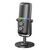 CMTECK ΕΠΙΤΡΑΠΈΖΙΟ ΜΙΚΡΌΦΩΝΟ XM600, OMNIDIRECTIONAL/ΚΑΡΔΙΟΕΙΔΈΣ, USB, RGB LED, ΜΑΎΡΟ