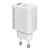POWERTECH ΦΟΡΤΙΣΤΉΣ ΤΟΊΧΟΥ PT-1433, USB/USB-C, 30W, GAN, ΛΕΥΚΌΣ