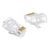 POWERTECH ΒΎΣΜΑ RJ45 CAB-N446, CAT 6/6A UTP, ΔΙΆΦΑΝΟ, 50ΤΜΧ