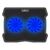 POWERTECH ΒΆΣΗ & ΨΎΞΗ LAPTOP PT-930, ΈΩΣ 15.6", 2X 125MM FAN, LED, ΜΑΎΡΟ