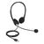 DELOCK HEADPHONES ΜΕ ΜΙΚΡΌΦΩΝΟ 27179, STEREO, USB, VOLUME CONTROL, ΜΑΎΡΑ