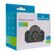 POWERTECH ΑΝΤΆΠΤΟΡΑΣ ΡΕΎΜΑΤΟΣ PT-817, 1X SCHUKO, 2X EURO, 16A, ΜΑΎΡΟΣ