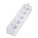 POWERTECH ΠΟΛΎΠΡΙΖΟ PT-871, 5X SCHUKO, 16A, 3M, ΛΕΥΚΌ