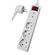 POWERTECH ΠΟΛΎΠΡΙΖΟ ΑΣΦΑΛΕΊΑΣ PT-879, 3X SCHUKO, 16A, 1.5M, ΛΕΥΚΌ