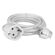 POWERTECH ΜΠΑΛΑΝΤΈΖΑ ΡΕΎΜΑΤΟΣ PT-888, 1X SCHUKO, 16A, 3M, ΛΕΥΚΉ