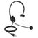 DELOCK HEADPHONES ΜΕ ΜΙΚΡΌΦΩΝΟ 27177, MONO, USB, VOLUME CONTROL, ΜΑΎΡΑ