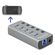DELOCK USB HUB ΜΕ ΔΙΑΚΌΠΤΕΣ 63263, 5X USB & USB-C PD, 5GBPS, 2.4A, ΓΚΡΙ
