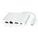 POWERTECH USB-C DOCKING STATION PTH-085, HDMI/RJ45/USB/USB-C PD, ΓΚΡΙ