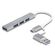 DELOCK USB HUB 64214, 4X USB ΘΎΡΕΣ, USB & USB-C ΣΎΝΔΕΣΗ, ΓΚΡΙ