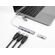 DELOCK USB HUB 64214, 4X USB ΘΎΡΕΣ, USB & USB-C ΣΎΝΔΕΣΗ, ΓΚΡΙ