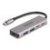 DELOCK USB-C HUB 64239, 2X USB/2X USB-C ΘΎΡΕΣ, 5GBPS, ΓΚΡΙ