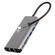 POWERTECH DOCKING STATION PTH-112, 7 ΘΥΡΏΝ, USB-C ΣΎΝΔΕΣΗ, 100W PD, ΓΚΡΙ