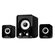 POWERTECH ΗΧΕΊΑ ESSENTIAL SOUND PT-843, 2.1, 5W + 2X 3W, 3.5MM, ΜΑΎΡΑ