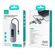 USAMS DOCKING STATION US-SJ643, 8 ΘΥΡΏΝ, USB-C, 4K, 100W PD, LAN, ΓΚΡΙ