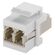 GOOBAY KEYSTONE MODULE ΟΠΤΙΚΉΣ ΊΝΑΣ 80000, 2X LC-DUPLEX, ΛΕΥΚΌ