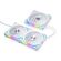 LIAN LI UNI FAN SL V2 120 TRIPLE WHITE ARGB PWM 120MM 2000RPM (3PCS) WITH CONTROLLER