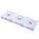 LIAN LI UNI FAN SL V2 120 TRIPLE WHITE ARGB PWM 120MM 2000RPM (3PCS) WITH CONTROLLER