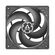 ARCTIC P12 (BLACK/BLACK) - PRESSURE-OPTIMISED 120 MM FAN