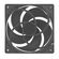 ARCTIC P12 (BLACK/BLACK) - PRESSURE-OPTIMISED 120 MM FAN