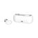 QCY T1C TWS WHITE TRUE WIRELESS EARBUDS 5.0 BLUETOOTH HEADPHONES 80HRS