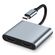 POWERTECH DOCKING STATION CAB-UC083, 4 ΘΥΡΏΝ, USB-C, 4K, 100W, ΓΚΡΙ