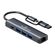 POWERTECH DOCKING STATION PTR-0150, 5 ΘΥΡΏΝ, USB & USB-C ΣΎΝΔΕΣΗ, ΓΚΡΙ