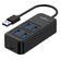 POWERTECH USB HUB PTR-0153, 4X ΘΥΡΏΝ, 5 GBPS, USB ΣΎΝΔΕΣΗ, ΜΑΎΡΟ