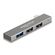 DELOCK USB HUB 64274, 3X ΘΥΡΏΝ, 10GBPS, USB-C ΣΎΝΔΕΣΗ, ΓΚΡΙ