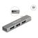DELOCK USB HUB 64274, 3X ΘΥΡΏΝ, 10GBPS, USB-C ΣΎΝΔΕΣΗ, ΓΚΡΙ