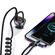 USAMS ΦΟΡΤΙΣΤΉΣ ΑΥΤΟΚΙΝΉΤΟΥ US-CC192 ΜΕ ΚΑΛΏΔΙΟ, USB/USB-C, 60W, ΜΑΎΡΟΣ