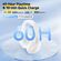 QCY H3 LITE HEADSET WHITE - ANC NOISE CANCELING 40MM DRIVERS 68MS LATENCY - 60H BATTERY