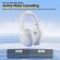 QCY H3 LITE HEADSET WHITE - ANC NOISE CANCELING 40MM DRIVERS 68MS LATENCY - 60H BATTERY