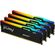 KINGSTON MEMORY KF556C40BBAK4-64 FURY BEAST BLACK RGB DDR5, 5600MT/S, 64GB,KIT OF 4
