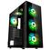 KOLINK OBSERVATORY HF PLUS GLASS ARGB PWM MIDI TOWER CASE - BLACK (WITH 6X120MM ARGB PWM FANS)