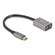DELOCK ΕΞΩΤΕΡΙΚΉ ΚΆΡΤΑ ΉΧΟΥ 67071, 2X 3.5MM, USB-C ΣΎΝΔΕΣΗ, ΓΚΡΙ