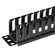 POWERTECH CABLE MANAGEMENT NETW-0029 ΓΙΑ RACK 19"/1U, ΠΛΑΣΤΙΚΌ, ΜΑΎΡΟ