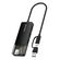 CABLETIME USB HUB CT-HUBT5-PB, 4X ΘΥΡΏΝ, 10GBPS, USB/USB-C ΣΎΝΔΕΣΗ, ΜΑΎΡΟ
