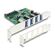DELOCK ΚΆΡΤΑ ΕΠΈΚΤΑΣΗΣ PCI EXPRESS X1 ΣΕ 4X USB 89360, 5 GBPS