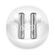 QCY AILYPODS CLEAR WHITE - SEMI-EAR 13MM DRIVER, WIND CANCEL ENC FOR CALLS, NCVM & AIR CASE TWS BT