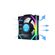 LIAN LI UNIFAN SL WIRELESS LCD 120 -3PCS BLACK (TRIPLE PACK INCLUDE CONTROLLER) - CASE FAN