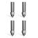 CREALITY HIGH FLOW NOZZLE KIT X4 - K1, K1 MAX, ENDER-3 V3 KE 2X0.4 1X0.6 1X0.8 STEEL CHROM. ZIRC.