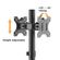 BRATECK ΒΆΣΗ ΓΡΑΦΕΊΟΥ LDT40-G02 ΓΙΑ 2 ΟΘΌΝΕΣ 17" - 32", 8KG