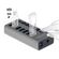 DELOCK USB HUB ΜΕ ΔΙΑΚΌΠΤΕΣ 63669, 7X USB, 5GBPS, LED, ΓΚΡΙ