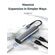 CABLETIME USB-C HUB CT-HUBP4, 4X USB ΘΎΡΕΣ, 5GBPS, ΓΚΡΙ