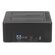 DELOCK DOCKING STATION 64183 CLONE FUNCTION, 2X HDD, CF/SD, 5GBPS, ΜΑΎΡΟ