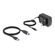 DELOCK DOCKING STATION 64183 CLONE FUNCTION, 2X HDD, CF/SD, 5GBPS, ΜΑΎΡΟ